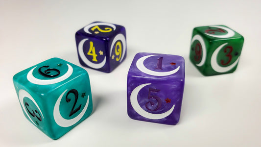 HeartBeat Dice: Outer Anime Magical Girl Dice (Pack of 4)