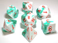CHX30020: Gemini Mint Green-White/orange 7-Die Set