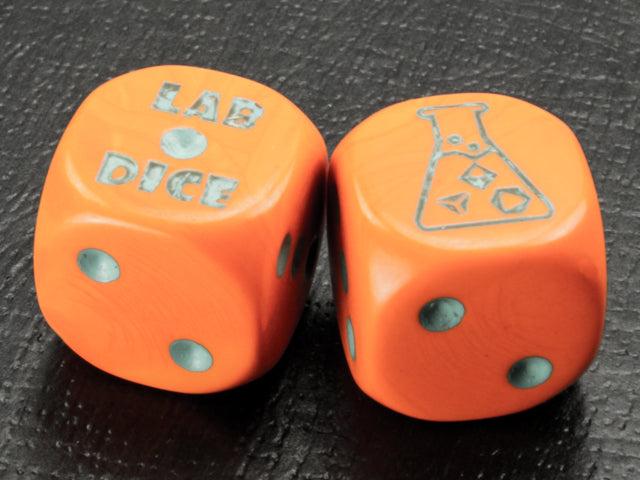 CHX30038: Heavy Dice Orange/turquoise 7-Die Set