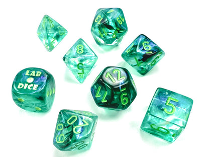 CHX30054: Borealis Kelp/light green Luminary Polyhedral 7-Die Set