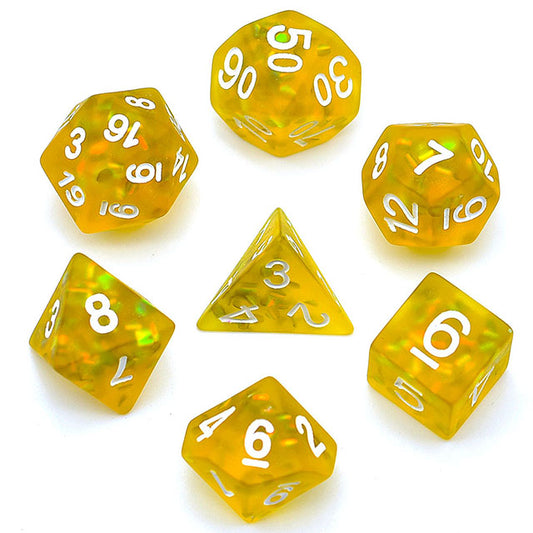 Udixi: Yellow Frosted Mermaid Dice