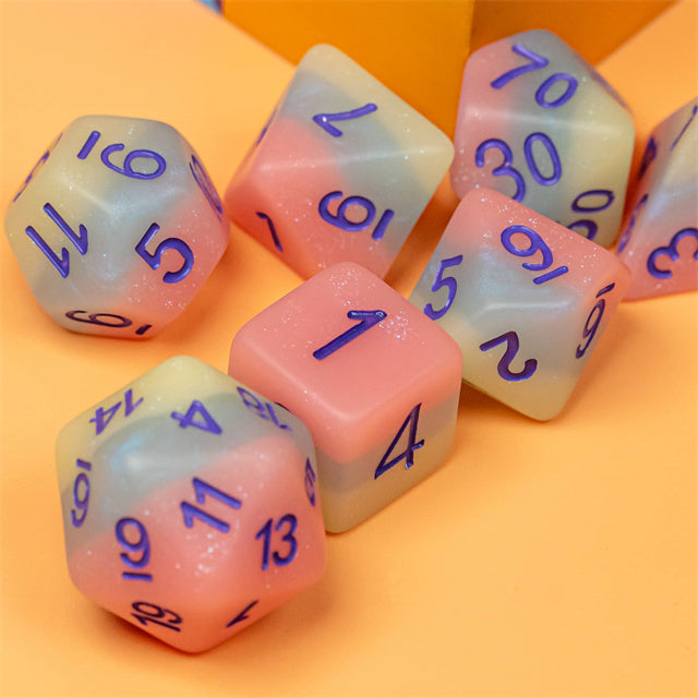 Matte Pastel Layered Dice