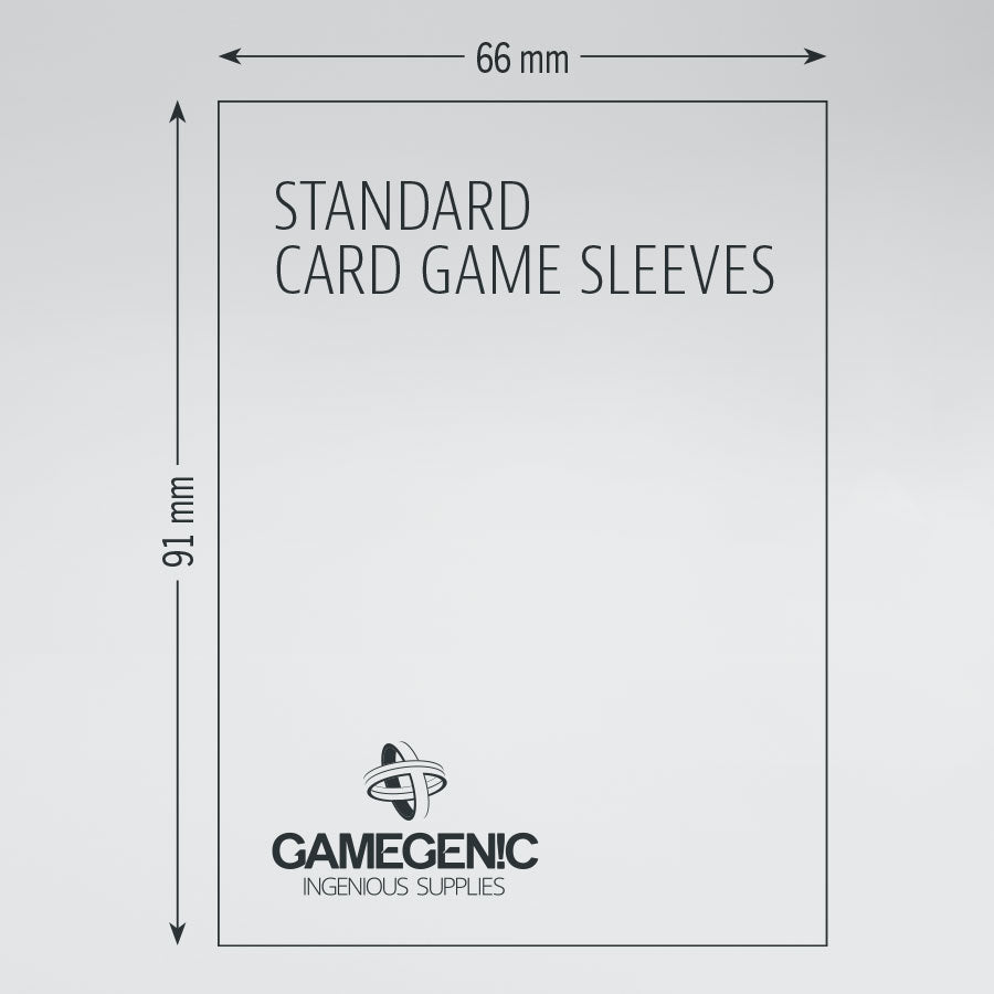 Gamegenic Prime Standard Sleeves (66mm x 91mm) Value Pack (200 Sleeves per Pack)