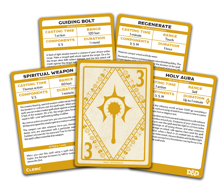 D&D: Spellbook Cards: Cleric Deck
