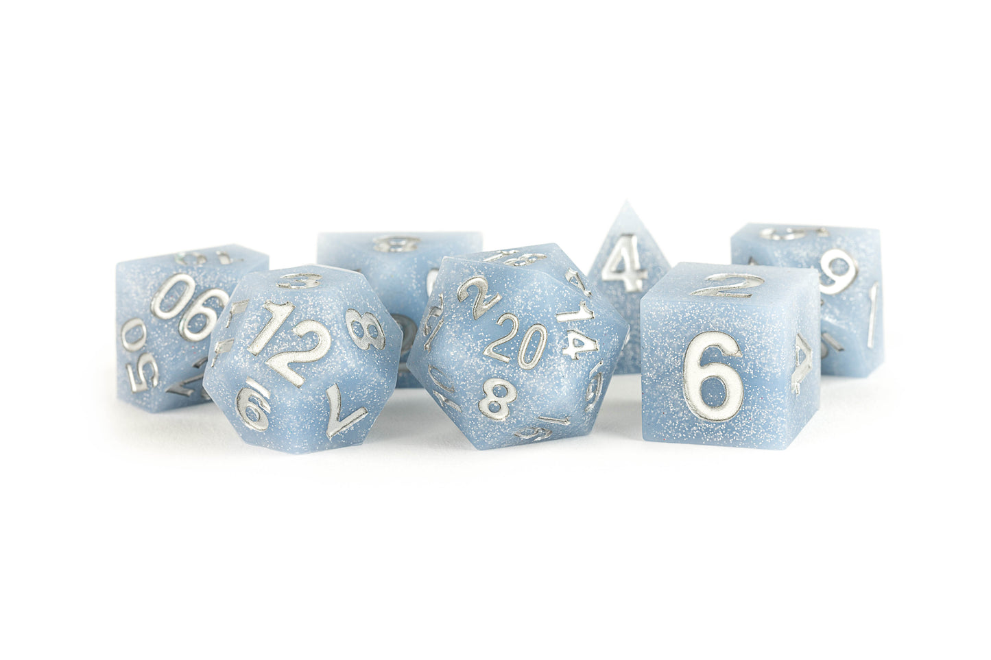 Glacial Debris - Sharp Edge Silicone Rubber Dice Set