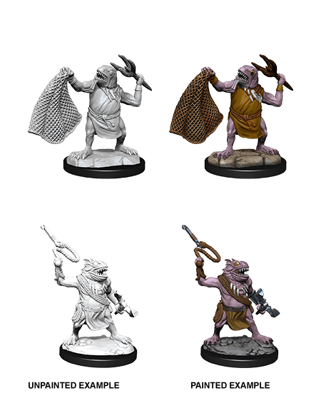 D&D Nolzurs Marvelous Unpainted Miniatures: Kuo-Toa & Kuo-Toa Whip
