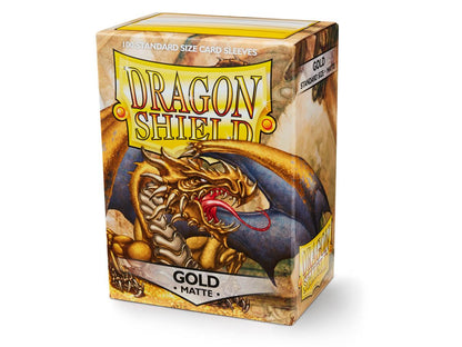 Dragon Shield - Gold - Matte Sleeves - Standard Size