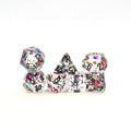 Confetti Dice with Black Ink