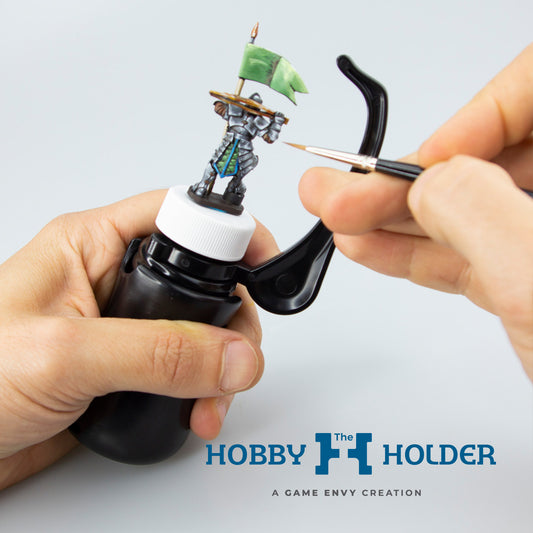 Game Envy: Hobby Holder – 3 Piece Set Painting Handle and Grip - Black