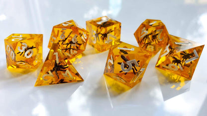 Amber Mosquito RPG Dice