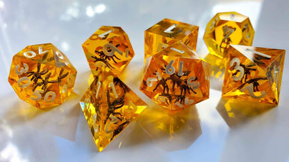 Amber Mosquito RPG Dice