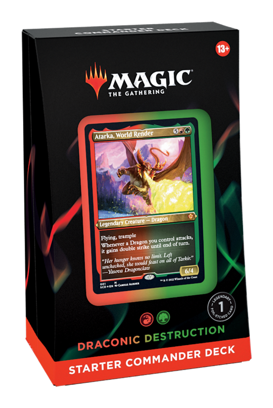 Magic: The Gathering Starter Commander 2022 Deck - Draconic Destruction (Red-Green)