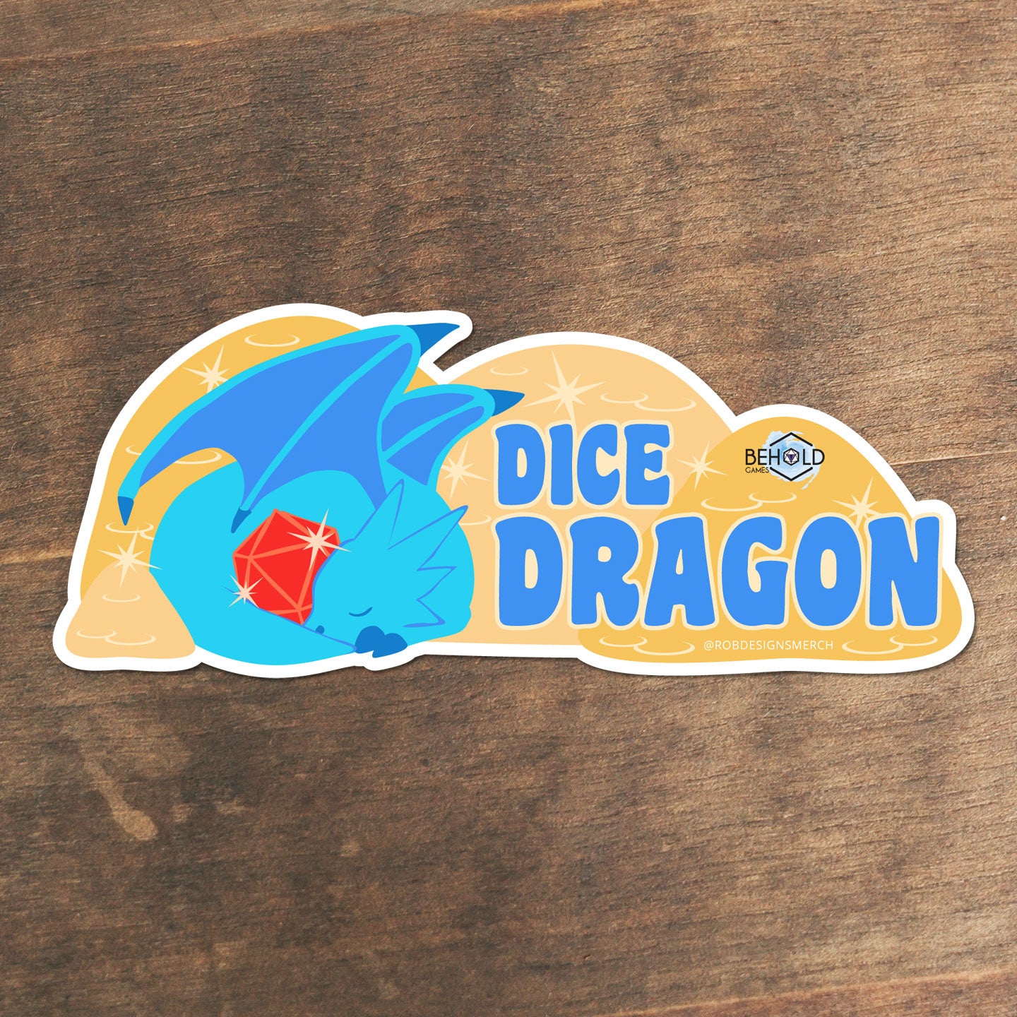 Dice Dragon Sticker