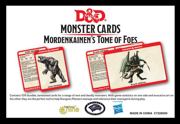 D&D Spellbook Cards: Mordenkainen's Tome of Foes