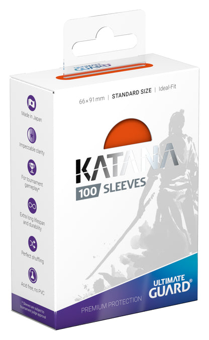 Ultimate Guard Katana Sleeves - Standard Size Orange (100)