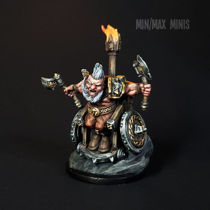 Dungeons and Diversity Dwarf Barbarian (Metal/Resin)