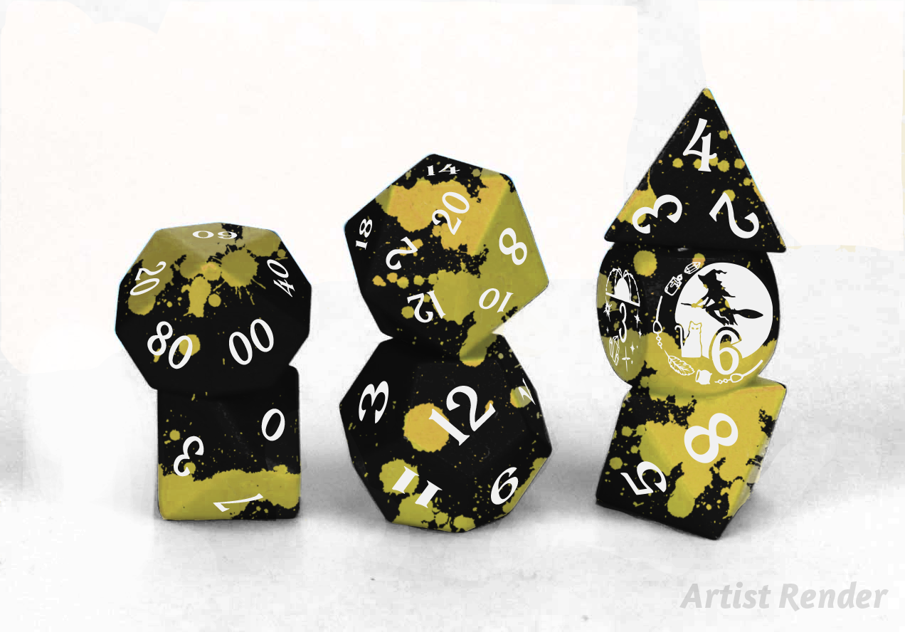 Level Up Dice: Witch Aluminium