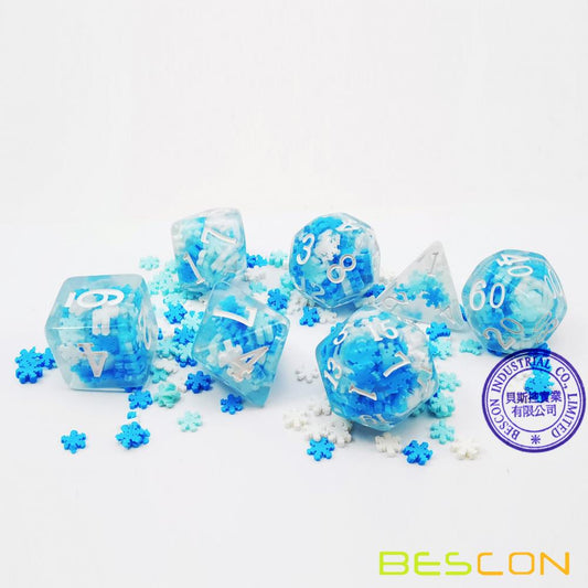 Bescon Dice: Snowflake Dice Set
