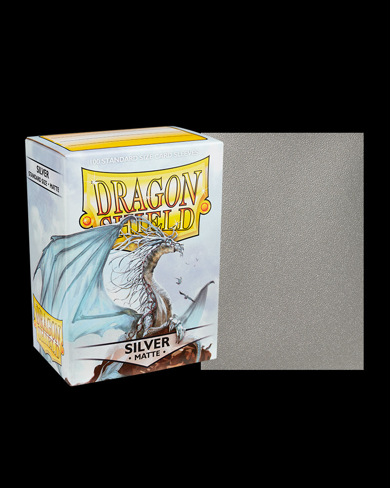 Dragon Shield - Silver - Matte Sleeves - Standard Size