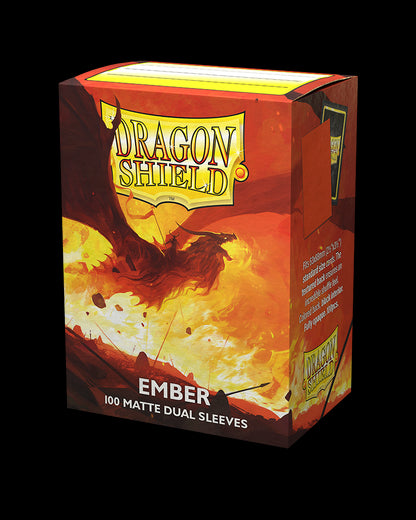 Dragon Shield - Ember - Box 100 - Dual MATTE