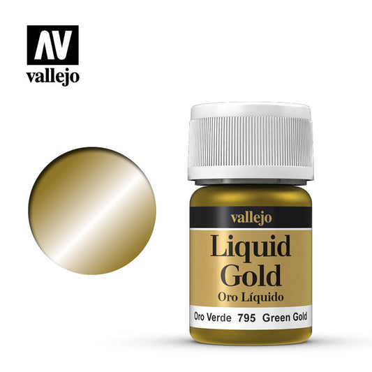 Vallejo Model Colour - Metallic Liquid Green Gold (Alcohol Base) 35 ml