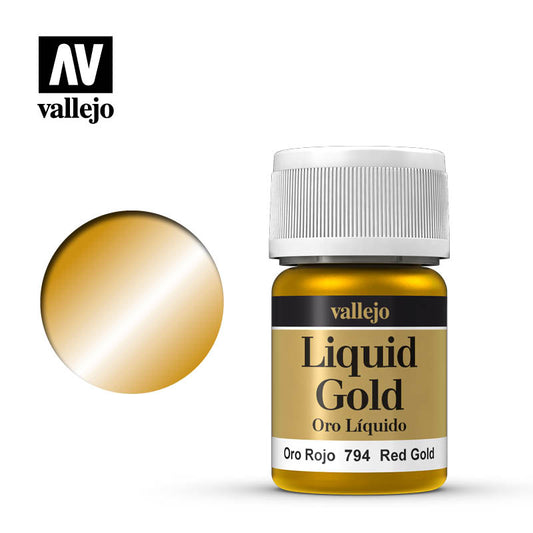 Vallejo Model Colour - Metallic Liquid Red Gold (Alcohol Base) 35 ml