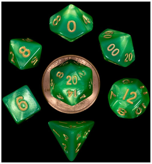 MDG Mini - Green/Light Green with Gold Numbers