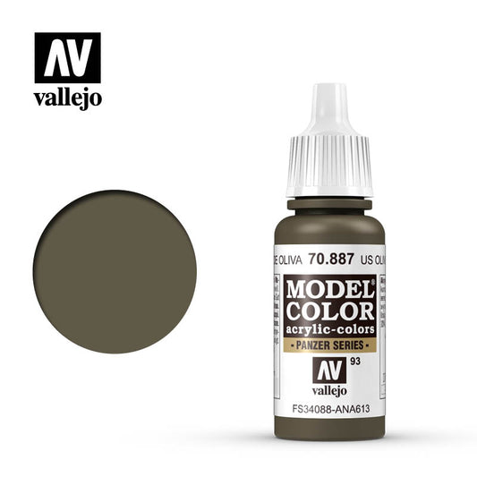 Vallejo Model Colour - USA Olive Drab 17 ml