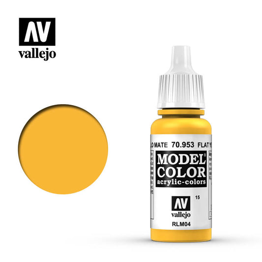 Vallejo Model Colour - Flat Yellow 17 ml