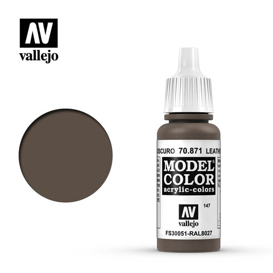 Vallejo Model Colour - Leather Brown 17 ml