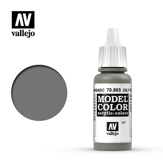 Vallejo Model Colour - Metallic Oily Steel 17 ml