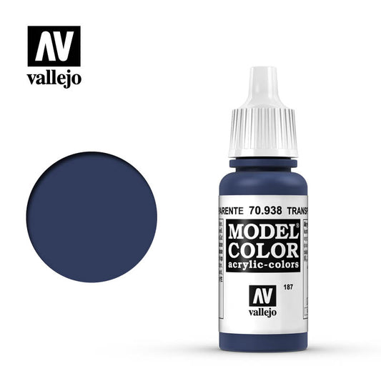 Vallejo Model Colour - Transparent Blue 17 ml